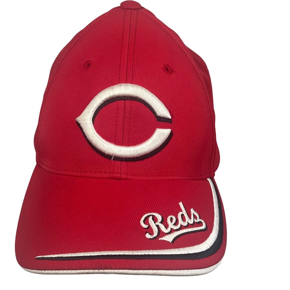 Cincinnati Reds Baseball Cap Embroidered Logo Fan Favorite Fabric Pattern OSFA